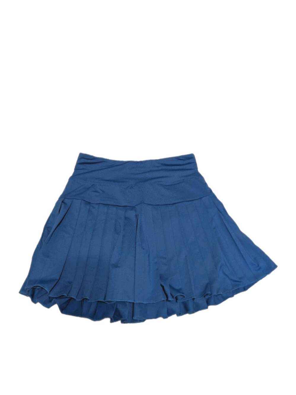 Royal Blue Pleated Tennis Skort High Waist Tiered Athletic Skirt Small